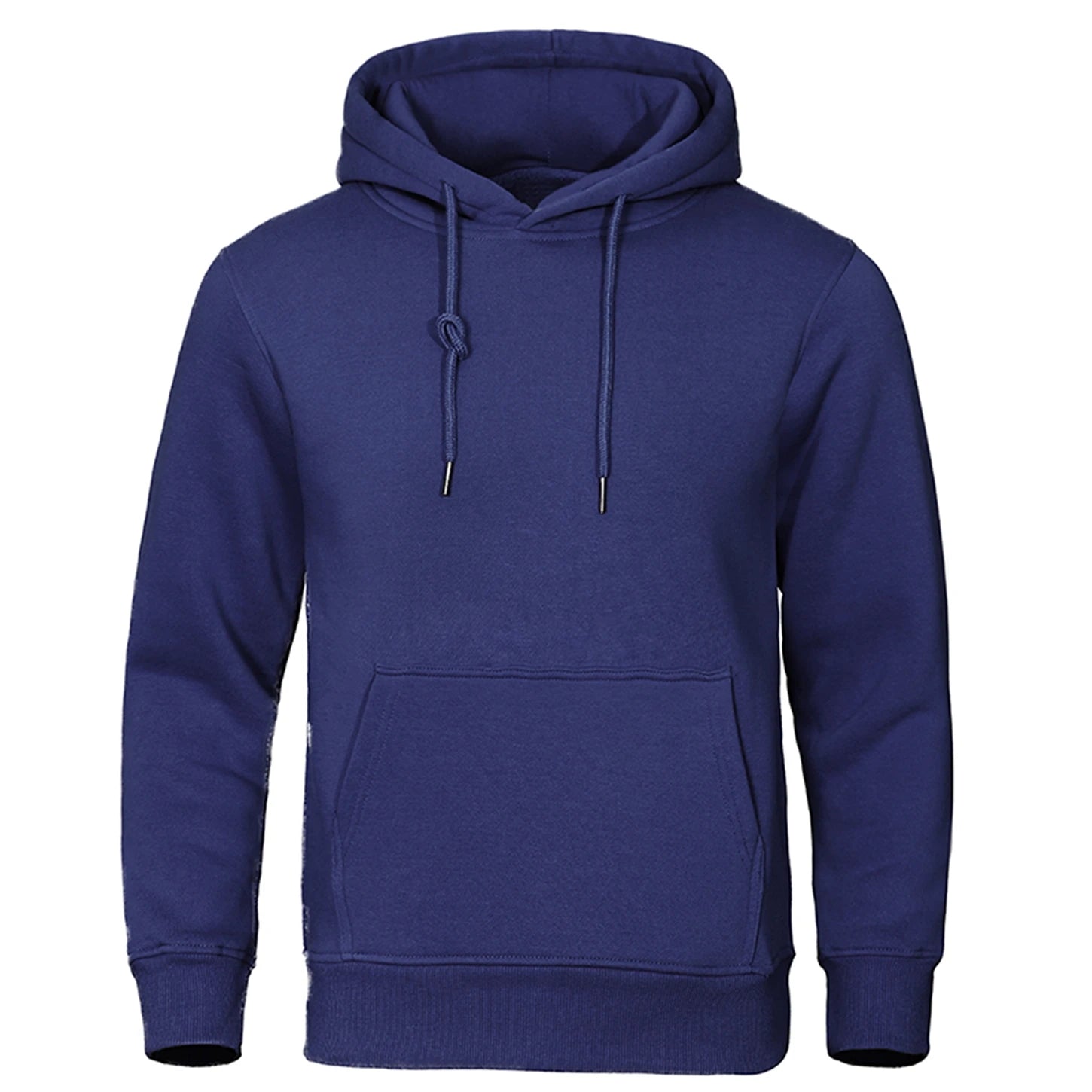 Solid Color Men’s Fleece Hoodie – Warm & Casual - 3KDyn